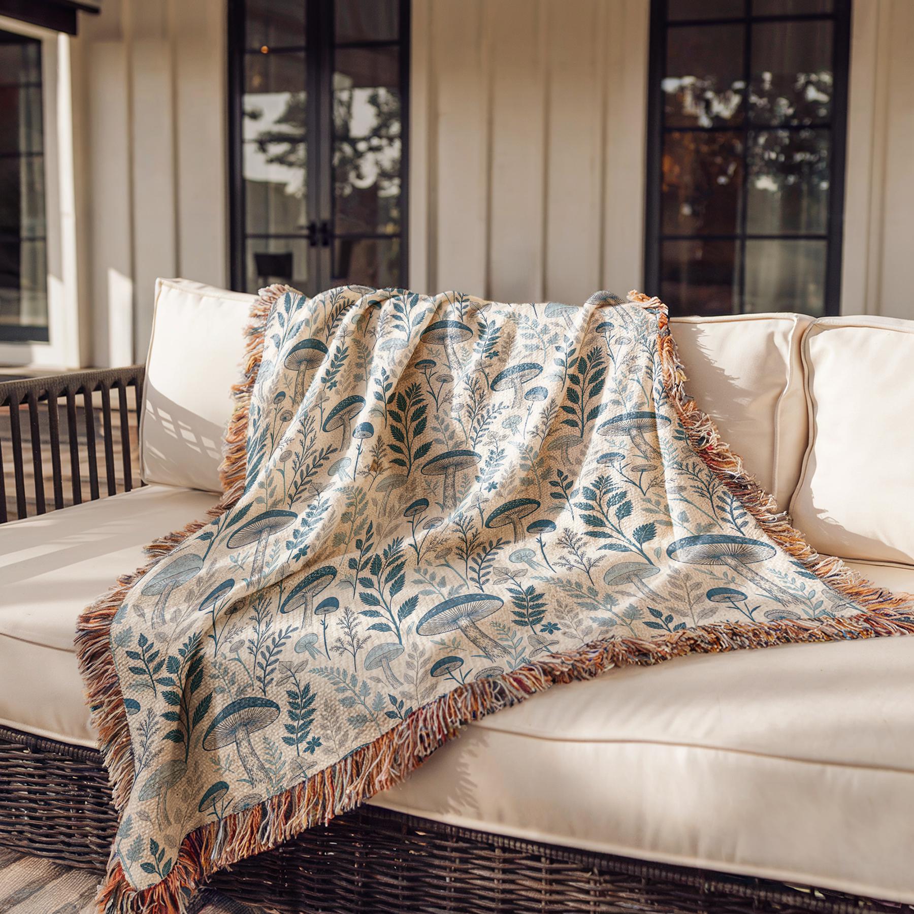 Cottagecore Mushroom Blanket
