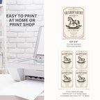 Pregnancy Announcement Wine Label Template
