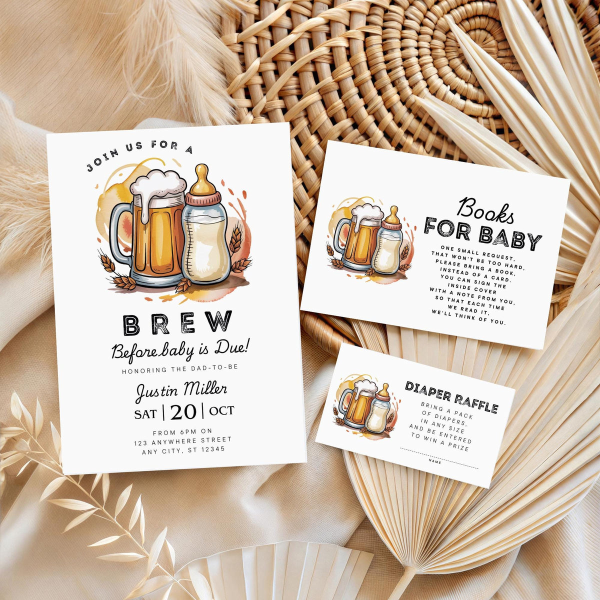 Beer & Diapers Baby Shower Bundle