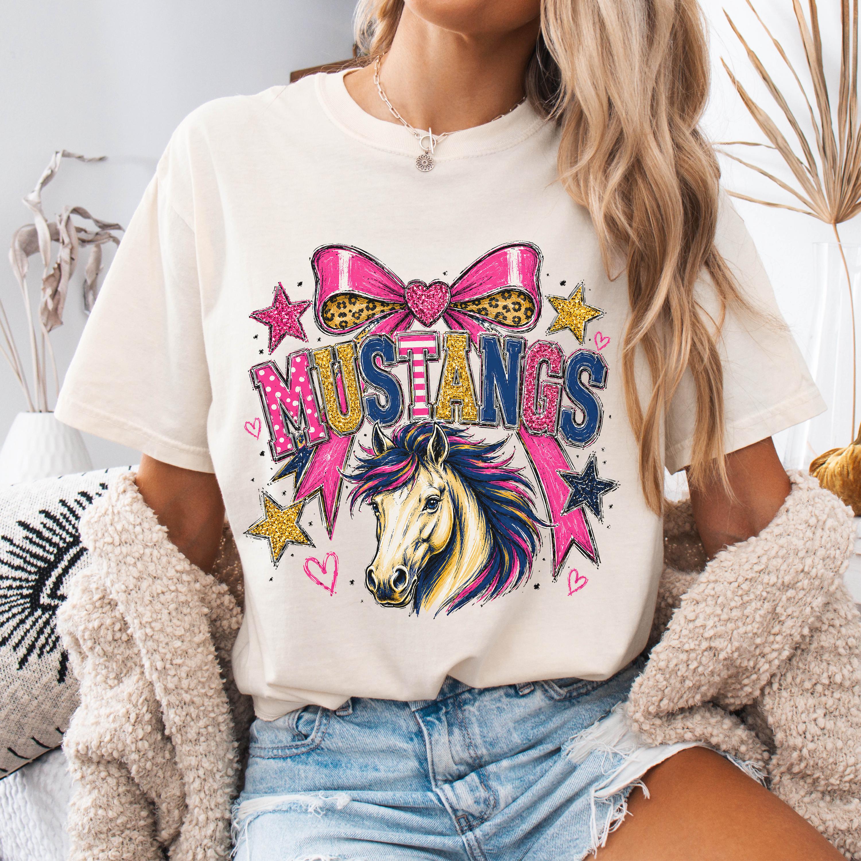 Preppy Mustangs Mascot Shirt