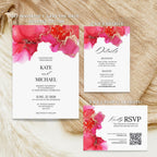 Magenta Wedding Invitation Suite