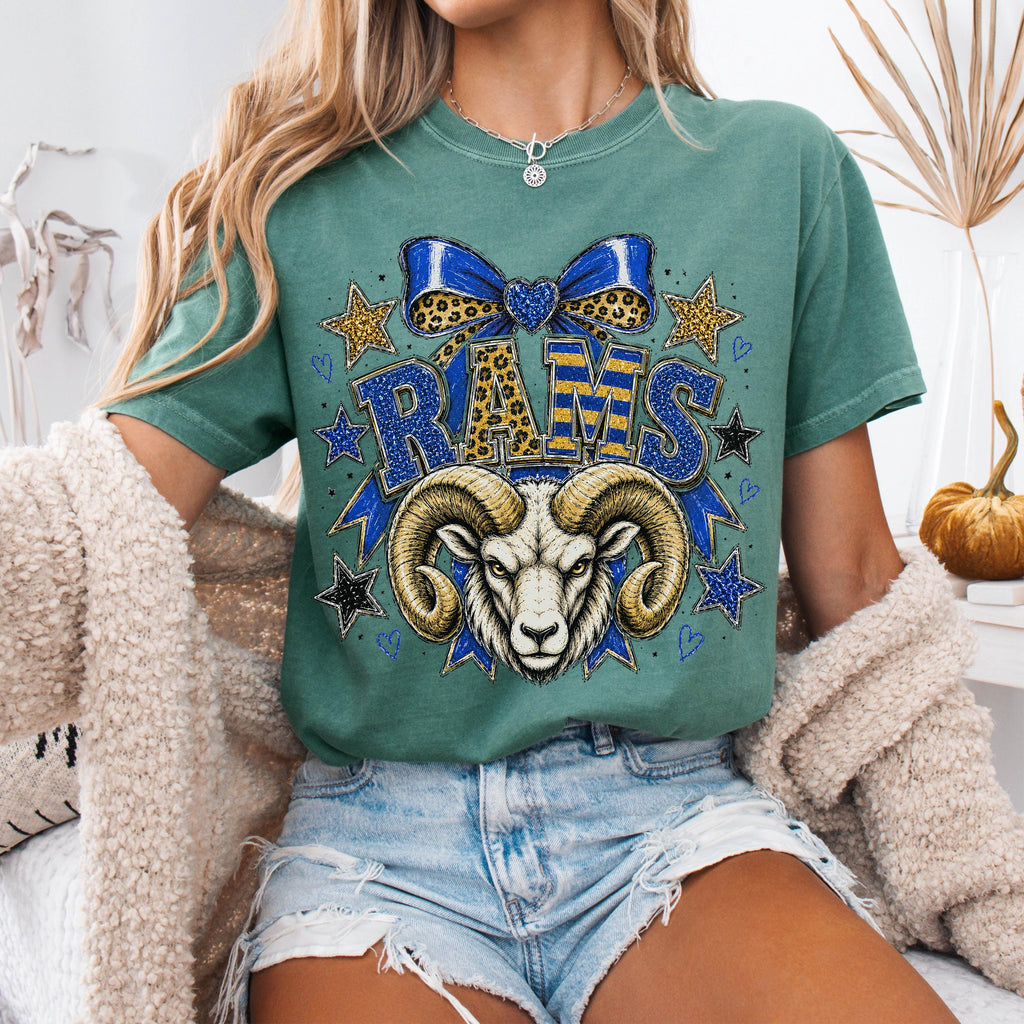 Preppy Rams Mascot Shirt