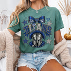 Faux Glitter Titans Mascot Shirt