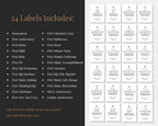 Marriage Milestone Wine Bottle Labels