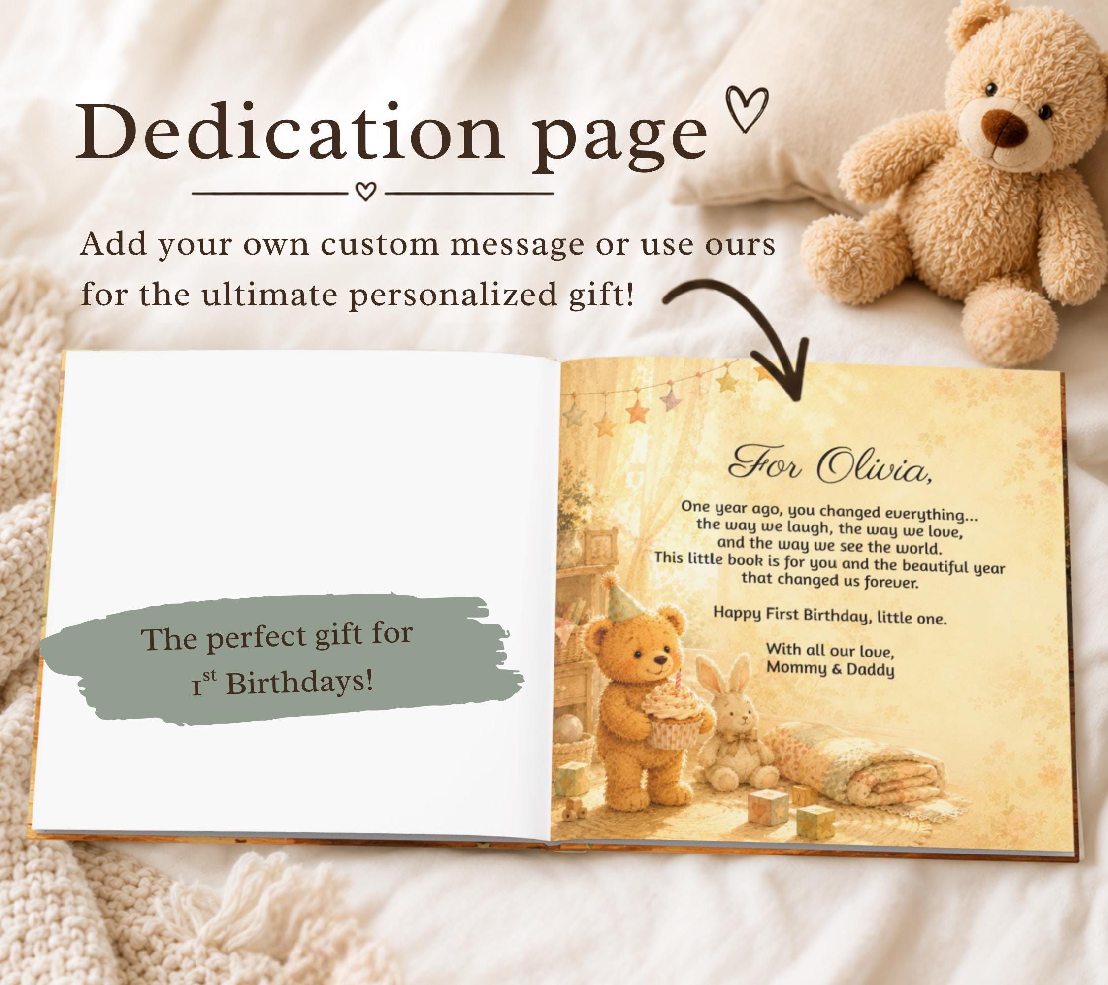 Personalized First Birthday Book