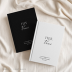 Personalized Stripe Wedding Vow Books