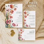 Poppy Wedding Invitation Set