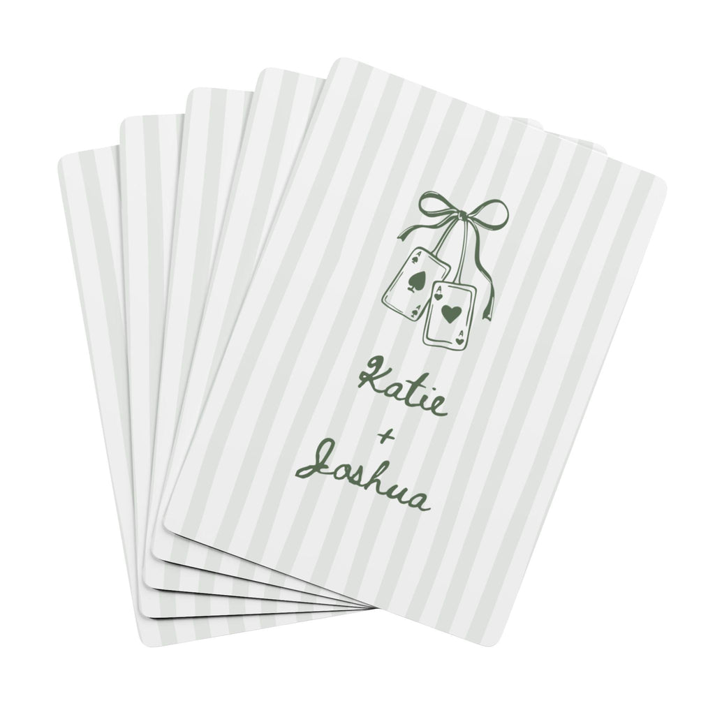 Double Aces Personalized Game Night Cards