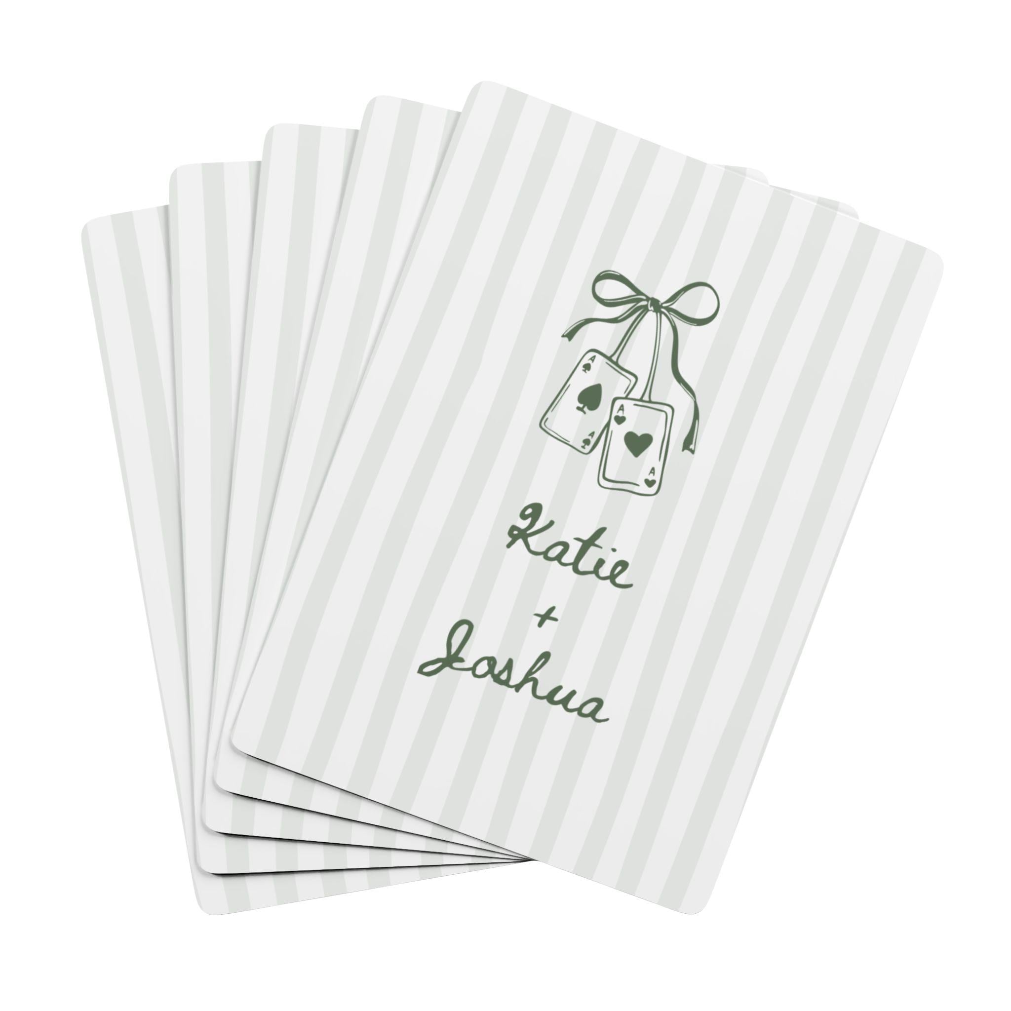 Double Aces Personalized Game Night Cards