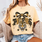 Faux Glitter Tigers Mascot Shirt