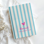 Custom Name Preppy Striped Journal