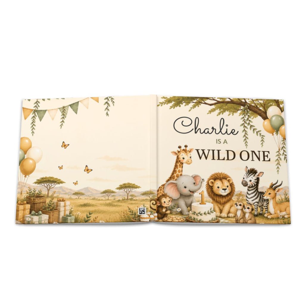 Personalized Wild One First Birthday Book