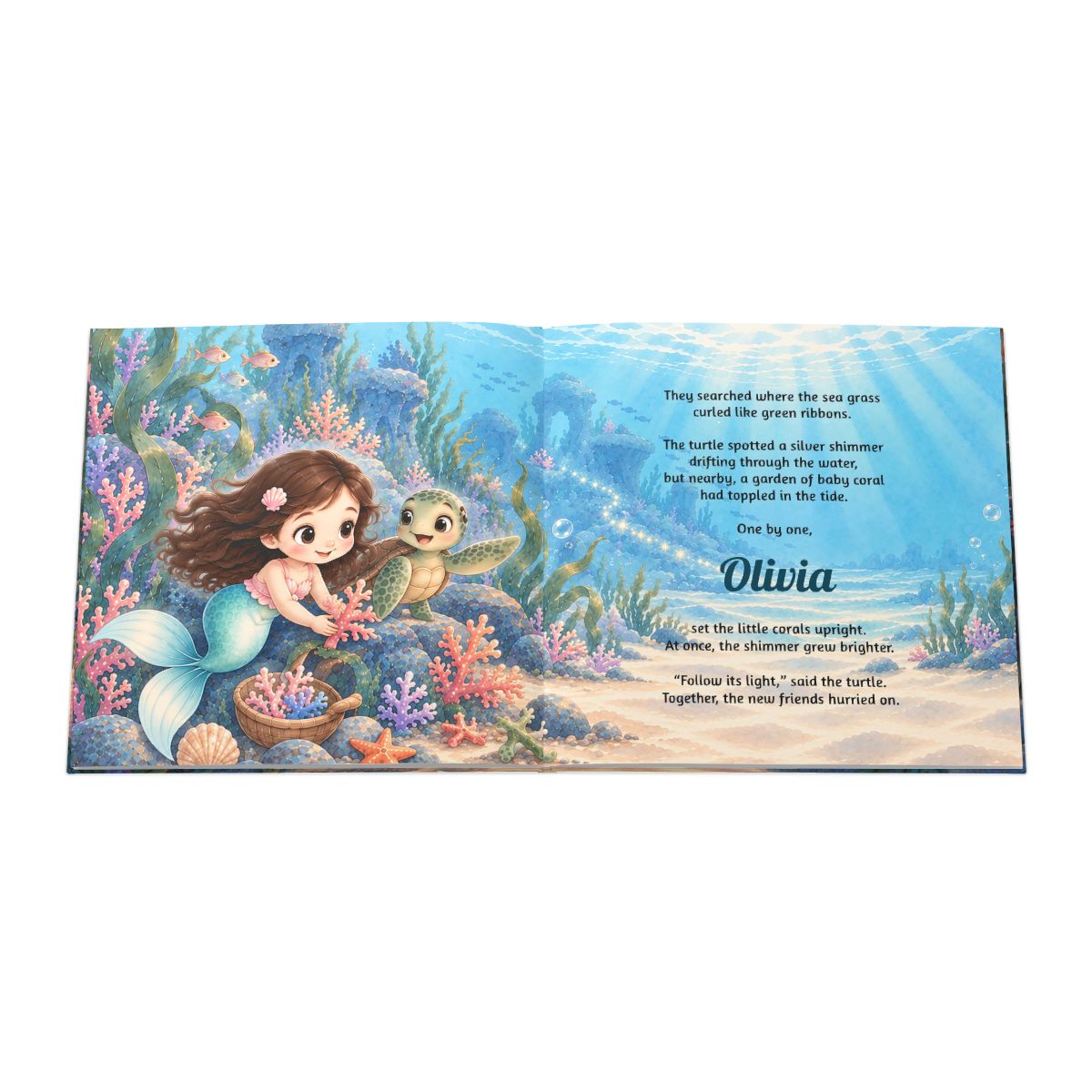 Personalized Mermaid Birthday Book