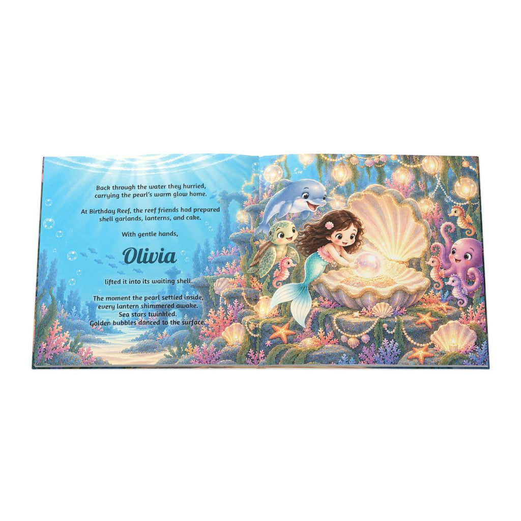 Personalized Mermaid Birthday Book