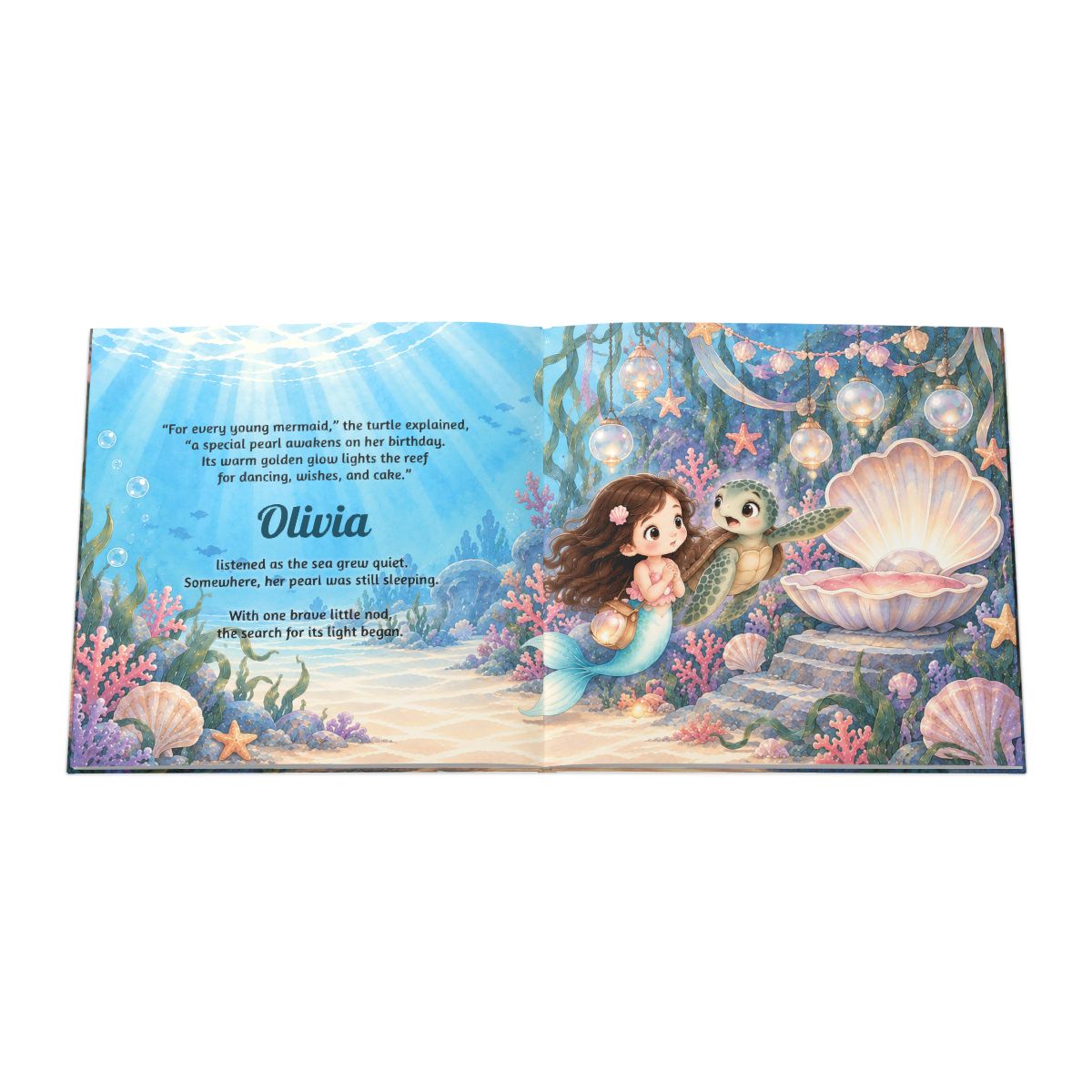 Personalized Mermaid Birthday Book