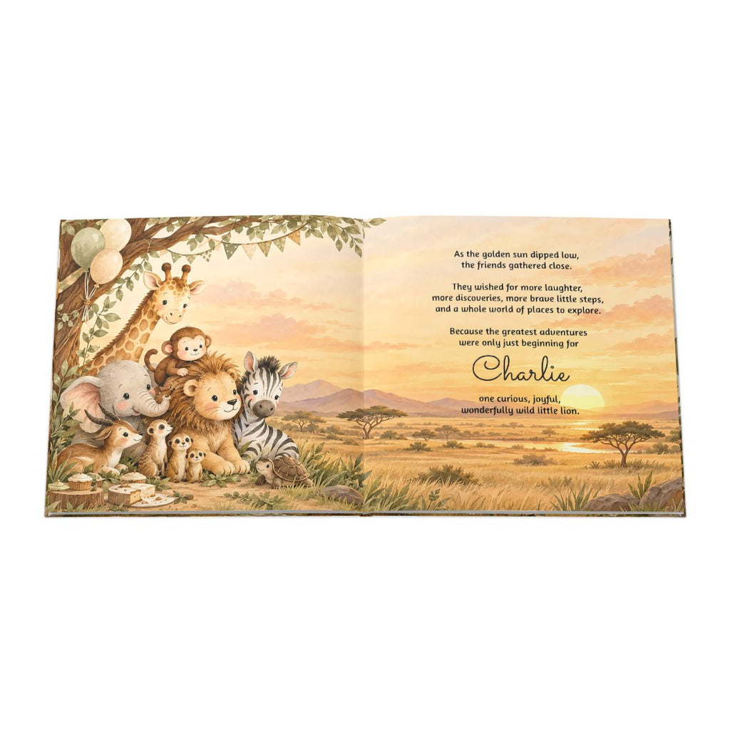 Personalized TWO Wild Second Birthday Book