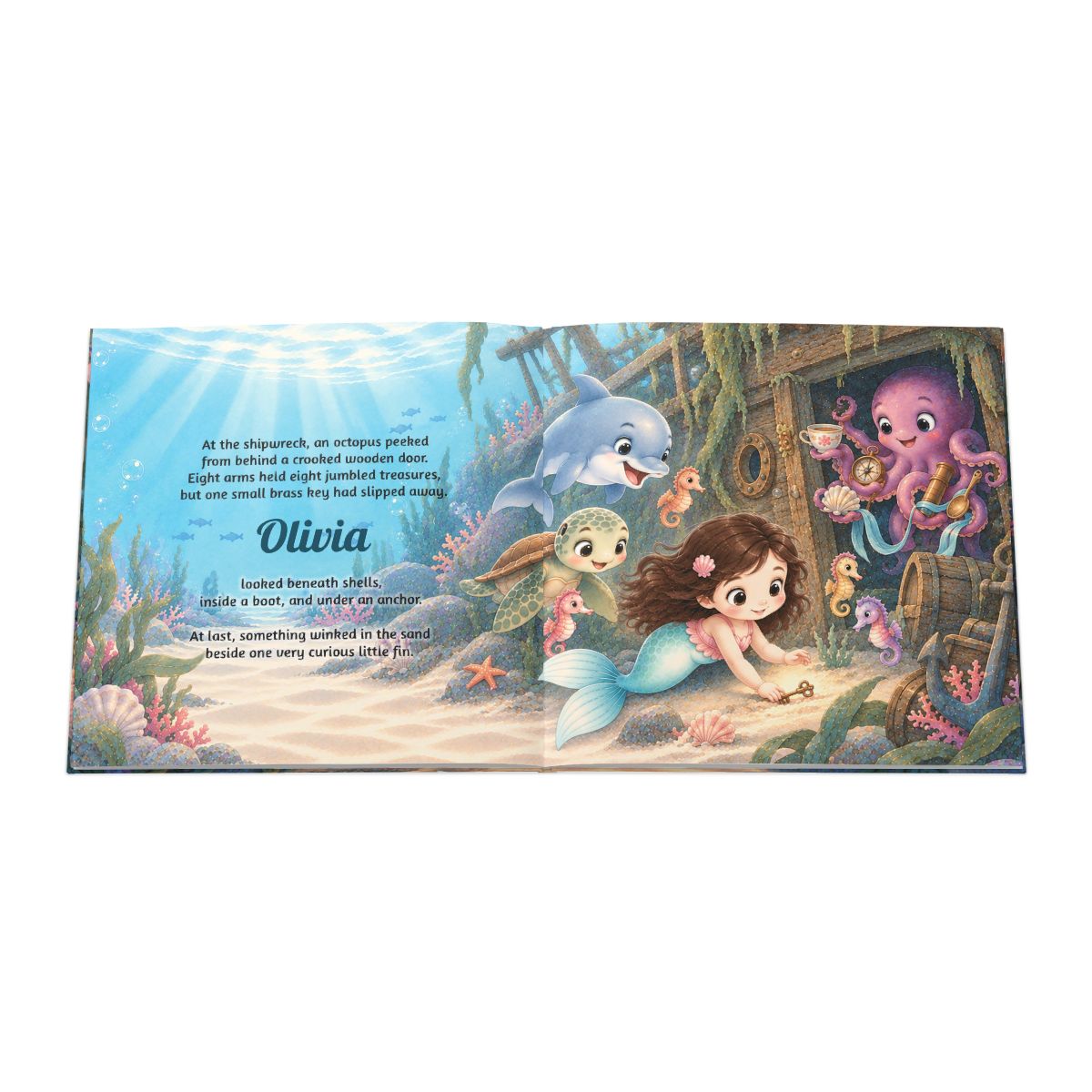 Personalized Mermaid Birthday Book