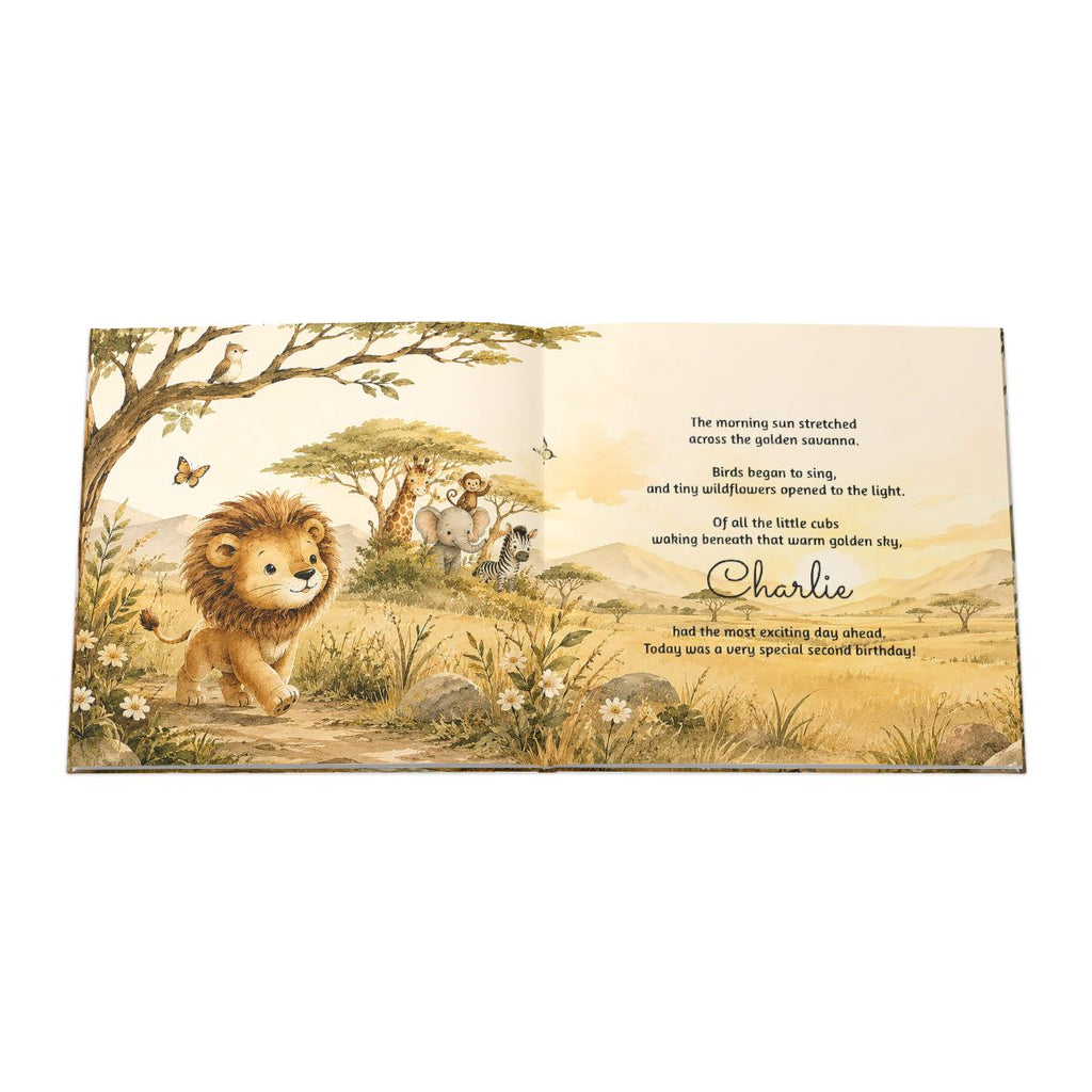 Personalized TWO Wild Second Birthday Book