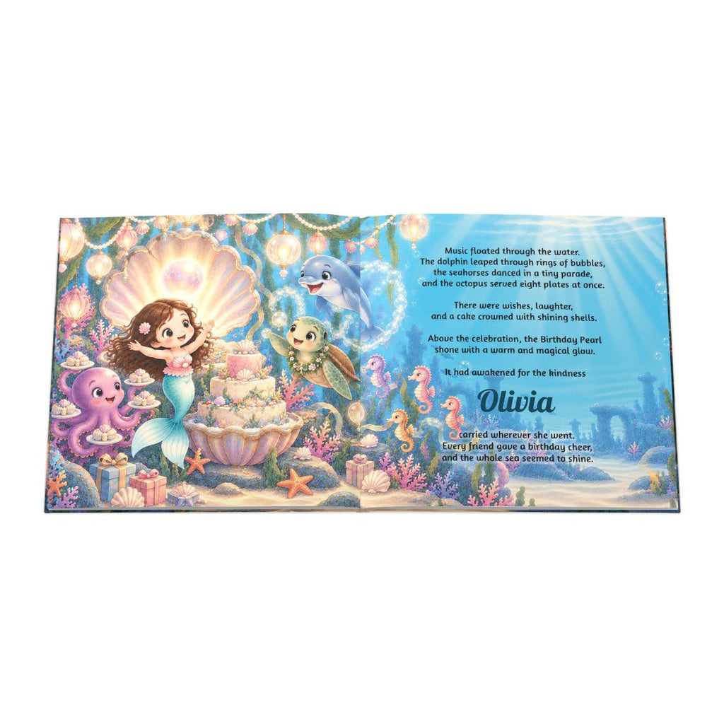 Personalized Mermaid Birthday Book