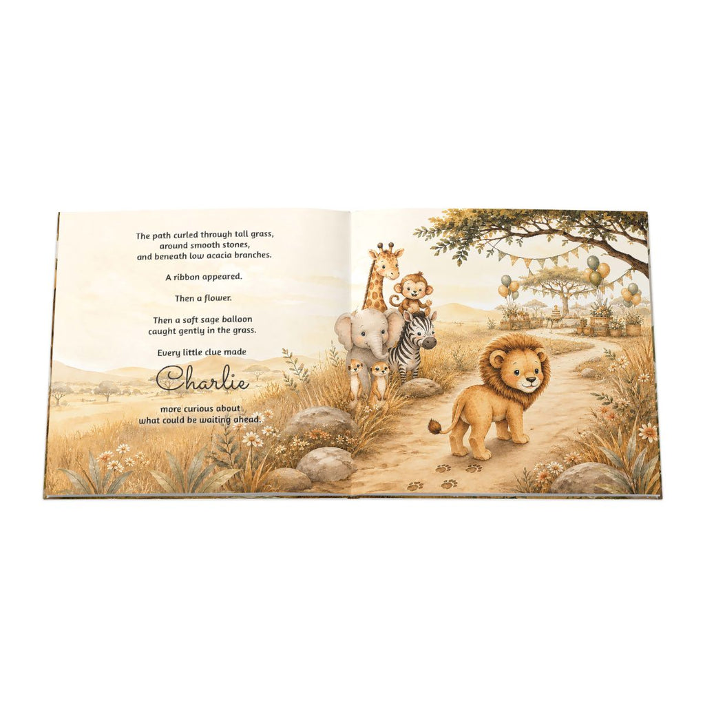 Personalized TWO Wild Second Birthday Book