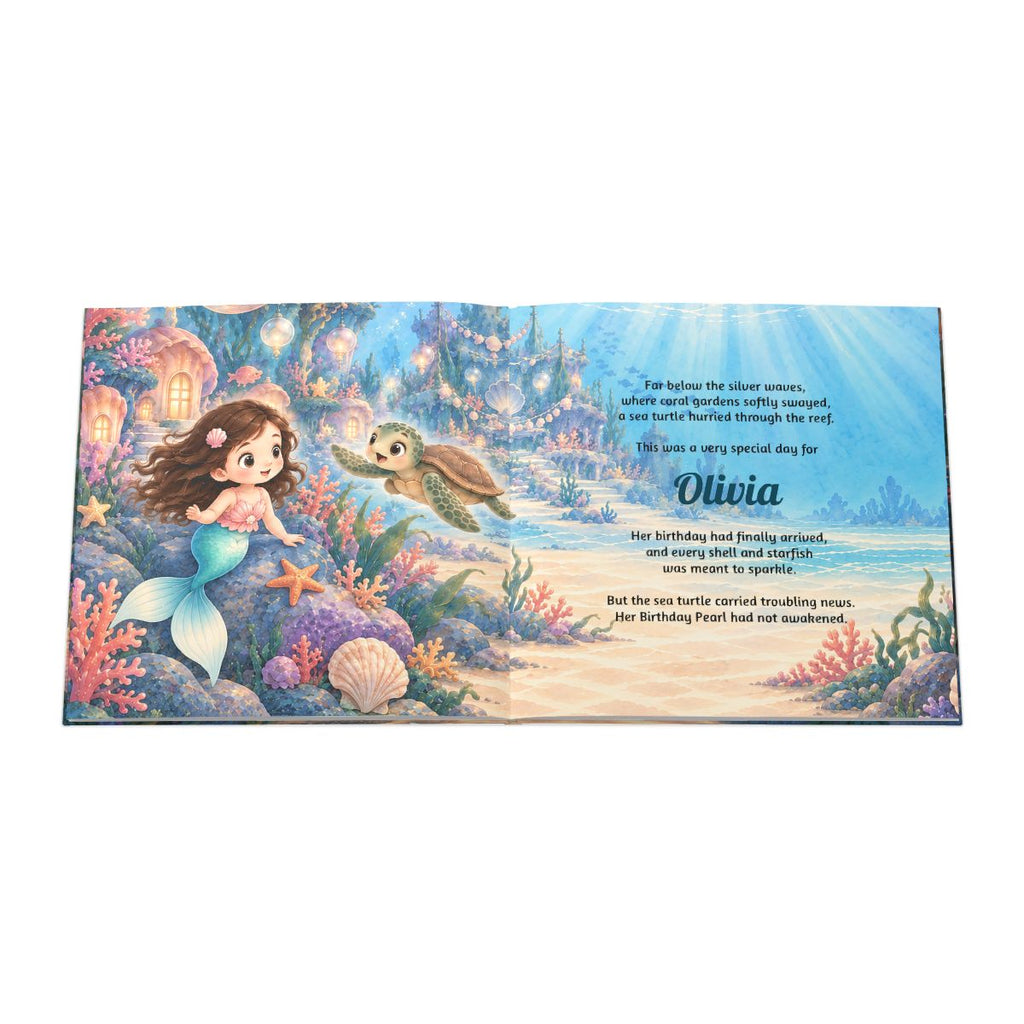 Personalized Mermaid Birthday Book