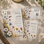 Wildflower Wedding Invitation Suite