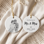Personalized Wedding Portrait Ornament