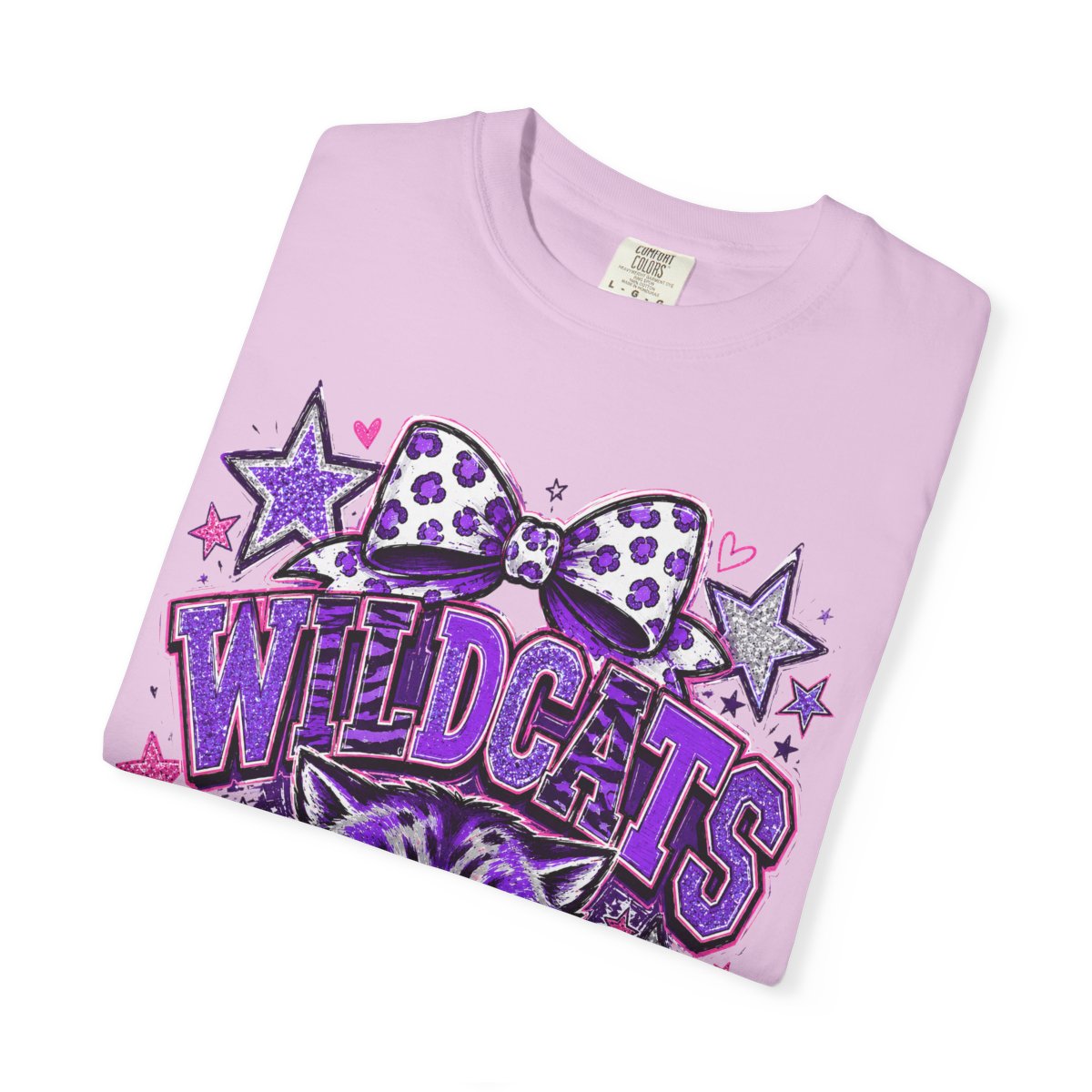 Purple Wildcats Coquette Mascot Shirt